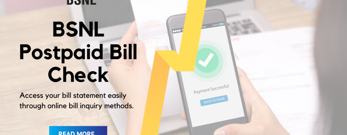BSNL Postpaid Bill Check