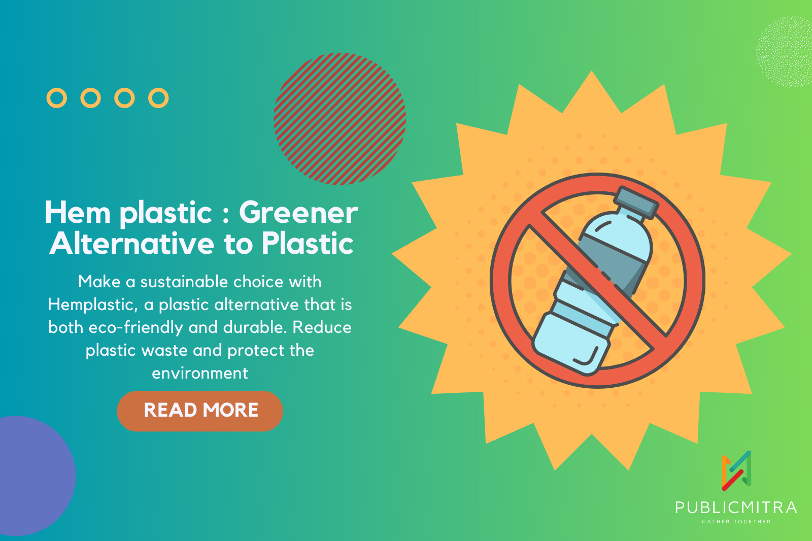 Hemplastic : Greener Alternative to Plastic